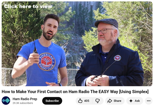 link to video about getting your first contact